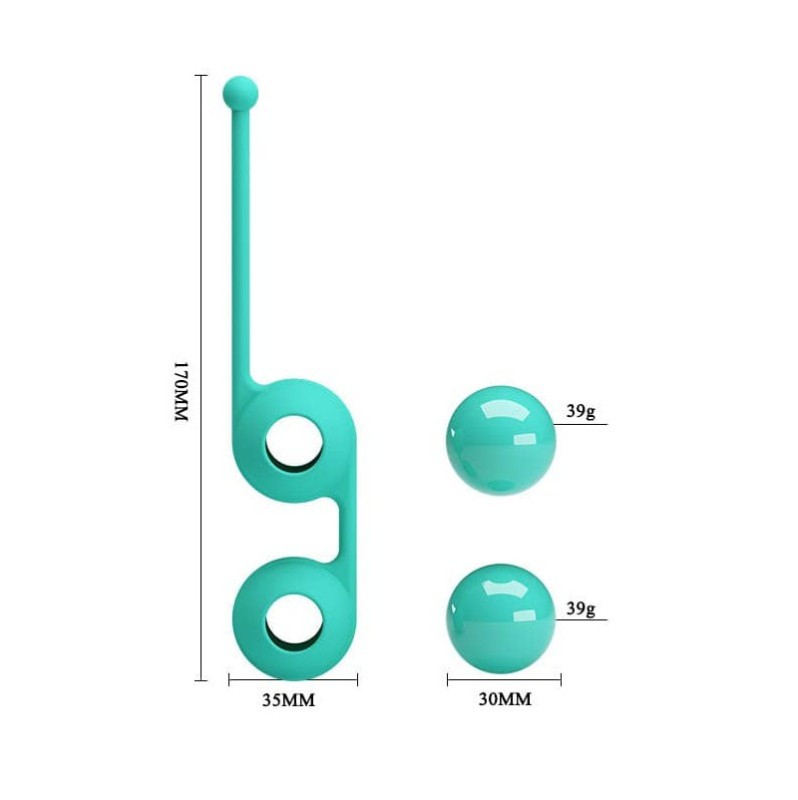 Vaginal Balls Pretty Love Tighten Up III Turquoise