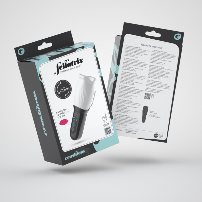 Rotationg Cup Stroker Crushious Fellatrix White