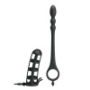 Penis Sleeve with Plug Pretty Love Hercules Penis Sheath Black