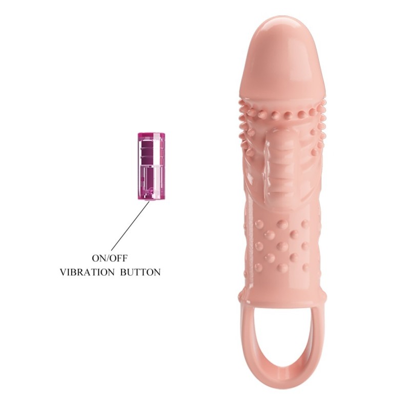 Vibrating Penis Sleeve Pretty Love Cecilia Nude