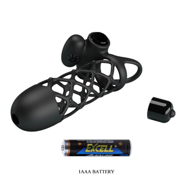 Προέκταση Πέους Με Δόνηση Pretty Love Penis Sleeve I Μαύρη Προέκταση Πέους Με Δόνηση Pretty Love Penis Sleeve I Μαύρη