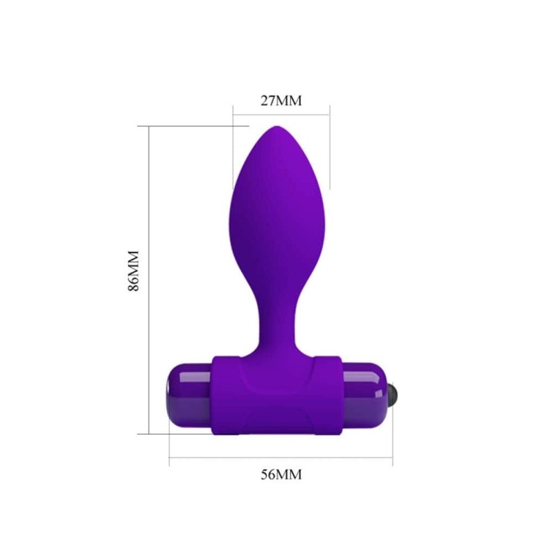 Vibrating Butt Plug Pretty Love Vibra Purple