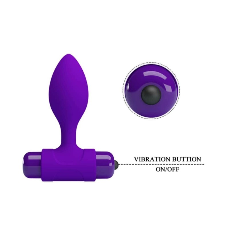 Vibrating Butt Plug Pretty Love Vibra Purple