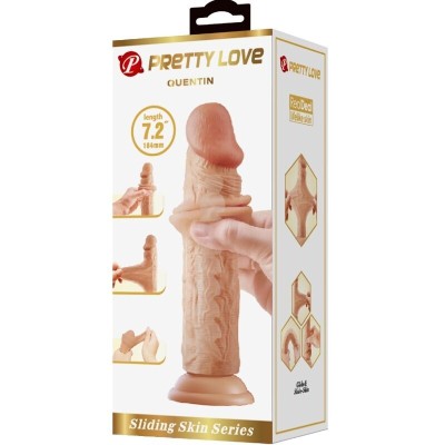 Realistic Dildo Pretty Love Quentin 18cm Nude Realistic Dildo Pretty Love Quentin 18cm Nude