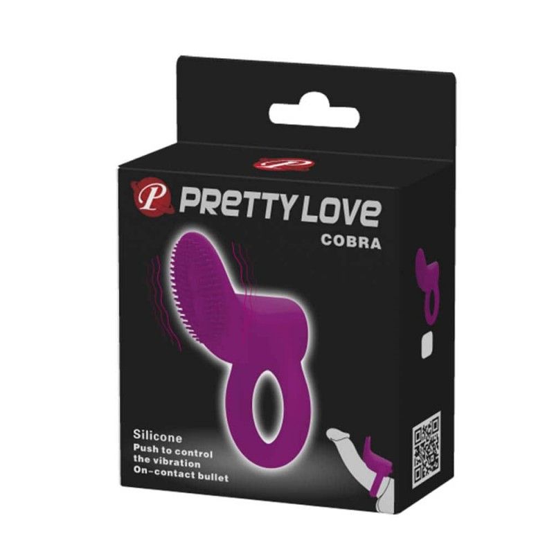 Δαχτυλίδι Πέους Pretty Love Cobra Μοβ