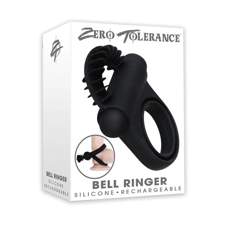 Cock Ring Zero Tolerance Bell Ringer Black Cock Ring Zero Tolerance Bell Ringer Black