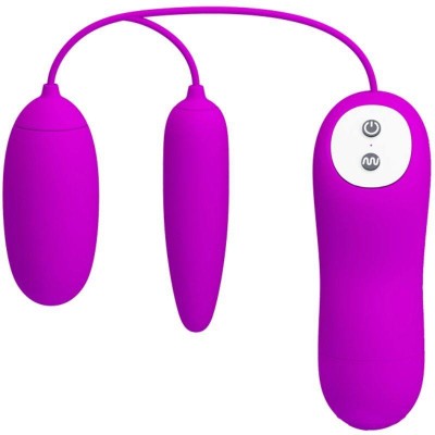 Double Vibrating Egg Pretty Love Irma Purple Double Vibrating Egg Pretty Love Irma Purple