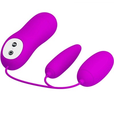 Double Vibrating Egg Pretty Love Irma Purple Double Vibrating Egg Pretty Love Irma Purple