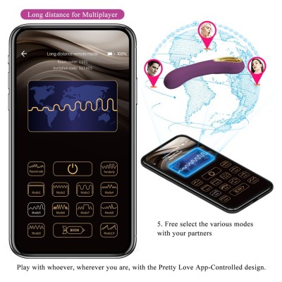 G-Spot Vibrator Pretty Love Ethan Purple G-Spot Vibrator Pretty Love Ethan Purple