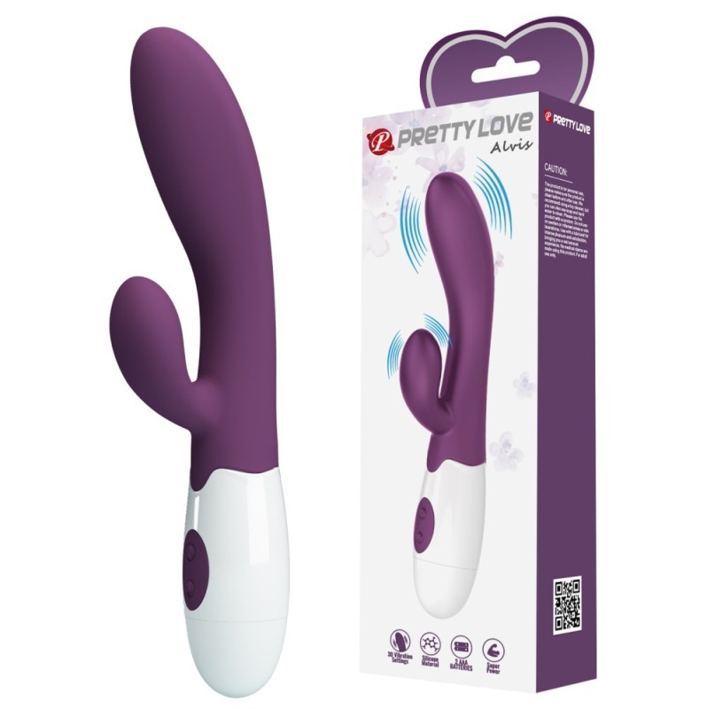 Rabbit Vibrator Pretty Love Alvis Dark Purple