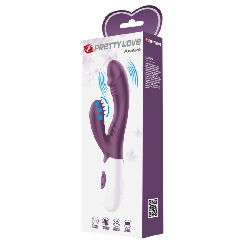 Rabbit Vibrator Pretty Love Andre Dark Purple