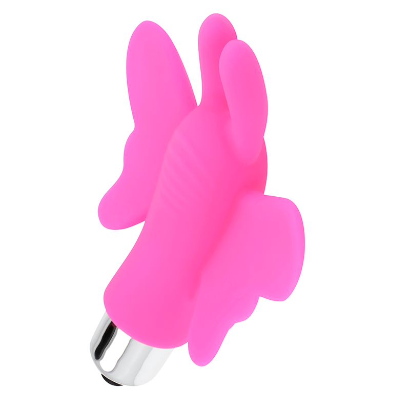 Finger Vibrator Ohmama Stimulating Butterfly Pink Finger Vibrator Ohmama Stimulating Butterfly Pink