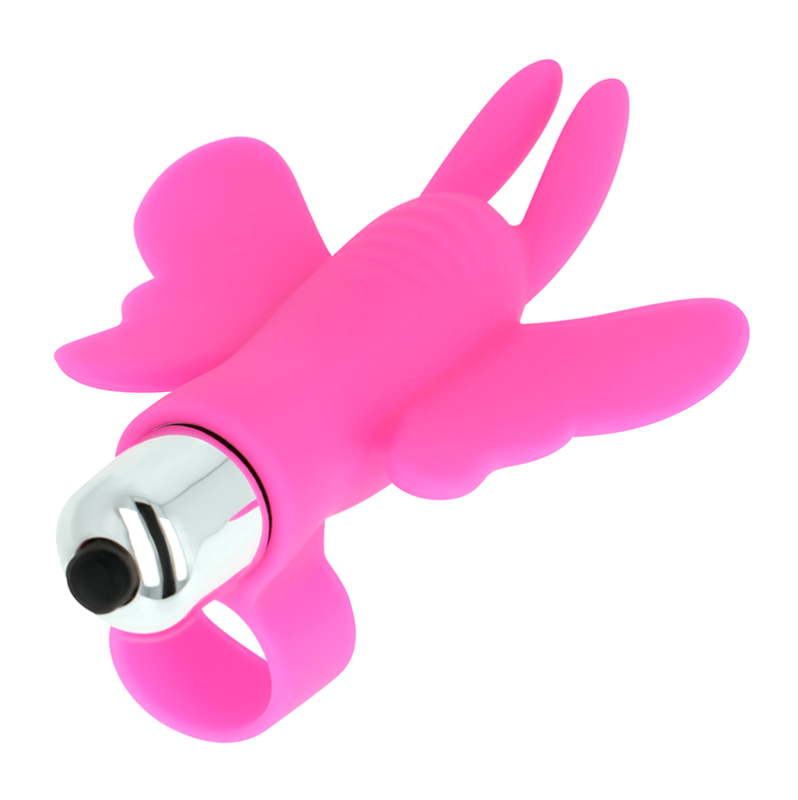 Finger Vibrator Ohmama Stimulating Butterfly Pink
