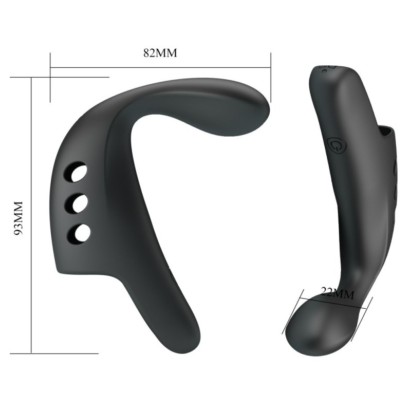 Finger Vibrator Pretty Love Gorgon Black