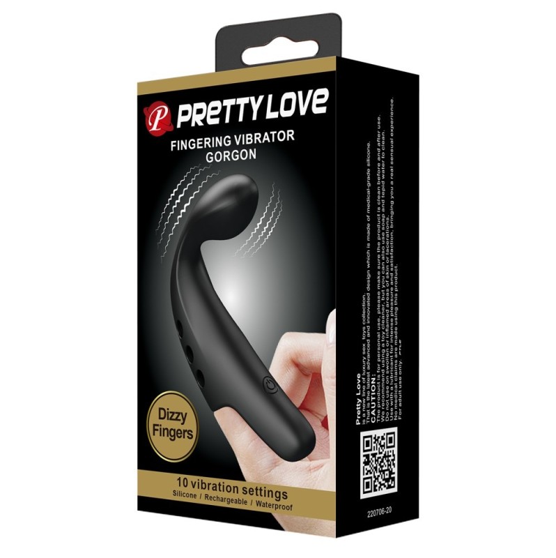 Finger Vibrator Pretty Love Gorgon Black