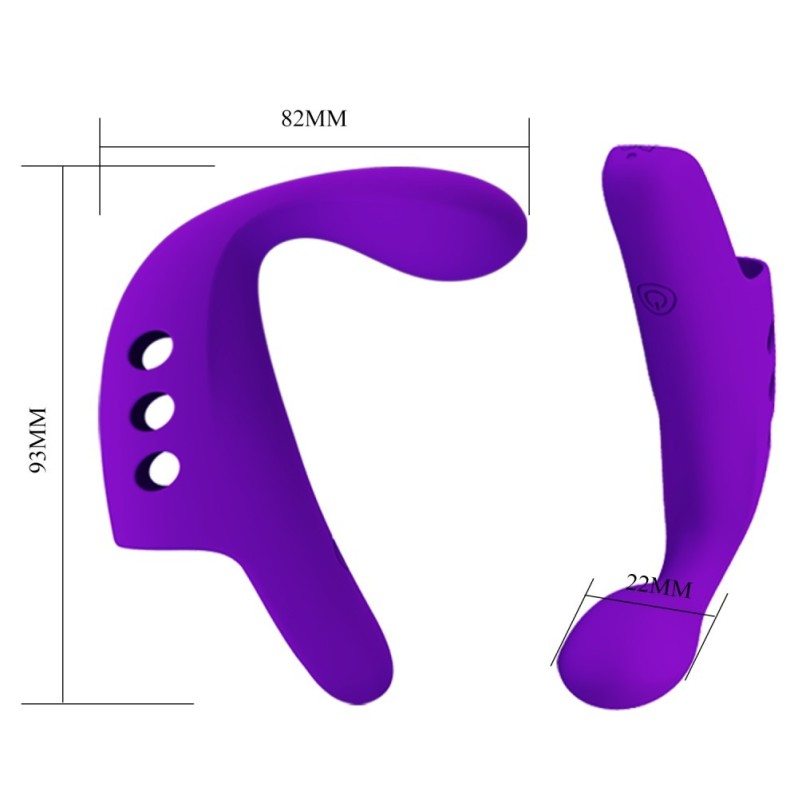 Finger Vibrator Pretty Love Gorgon Purple