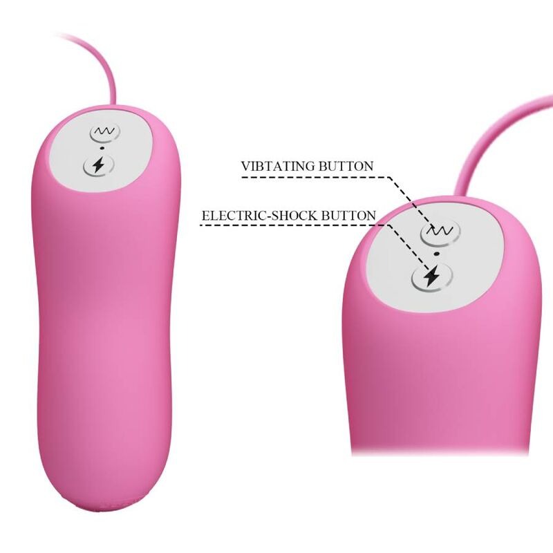 Vibrating Egg with Eletroshock Nipple Clamps Pretty Love Pink Vibrating Egg with Eletroshock Nipple Clamps Pretty Love Pink