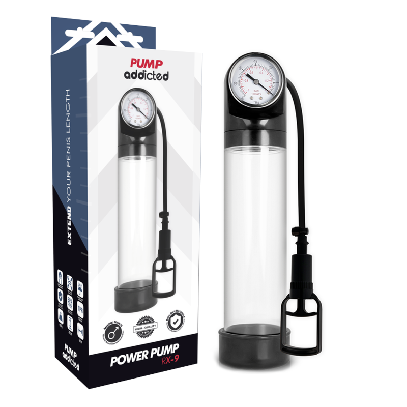 Μεγεθυντής Πέους Pump addicted RX9 Διαφανής Μεγεθυντής Πέους Pump addicted RX9 Διαφανής