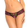 Crotchless Lace Panties With Bows Rene Rofe Pink Crotchless Lace Panties With Bows Rene Rofe Pink