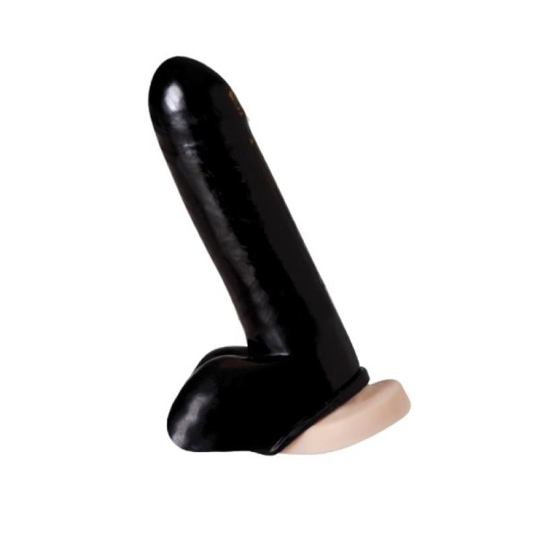 Μανίκι Πέους και Όρχεων Rimba Latex Play Μαύρο Μανίκι Πέους και Όρχεων Rimba Latex Play Μαύρο