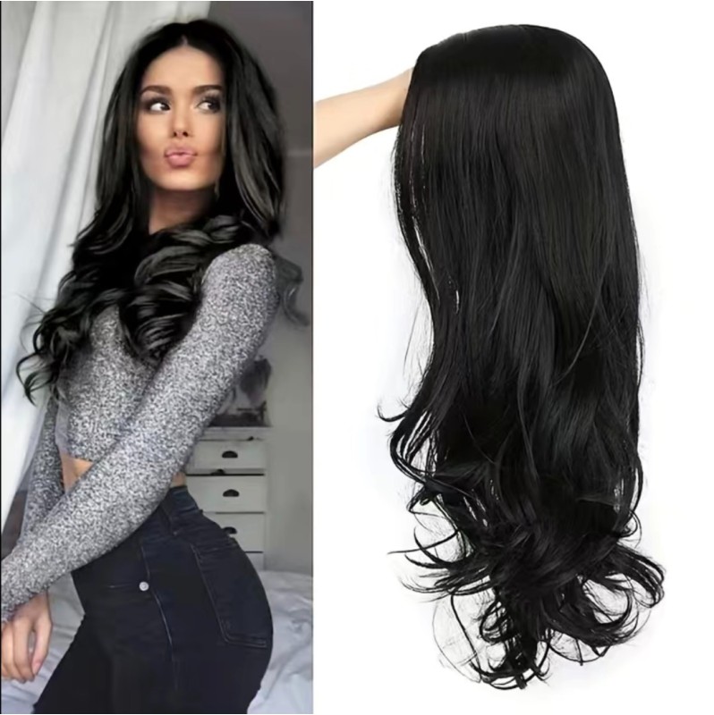 Long Wavy Wig Black