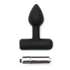 Rimba Πρωκτική Σφήνα με Δόνηση Rimba Mini Buttplug 7cm Μαύρη Σφήνες με δόνηση