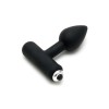Rimba Πρωκτική Σφήνα με Δόνηση Rimba Mini Buttplug 7cm Μαύρη Σφήνες με δόνηση