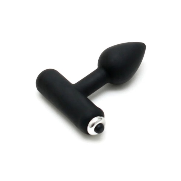 Πρωκτική Σφήνα με Δόνηση Rimba Mini Buttplug 7cm Μαύρη