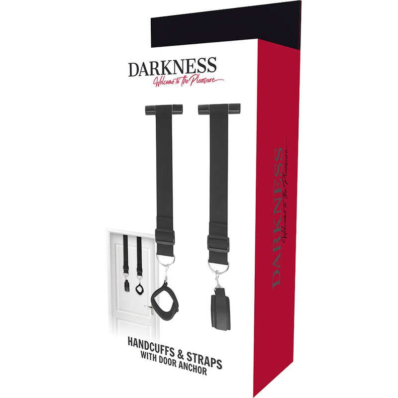 Bondage Door Cuffs Darkness Black