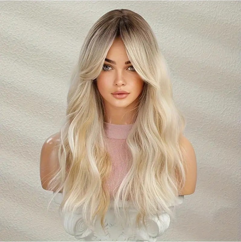 Long Wavy Wig Blonde 