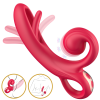 Rabbit Vibrator with Tongue Sweet Play A4 Red