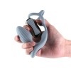 Cock Ring with Vibrating Plug NS Novelties Pinnacle Grey