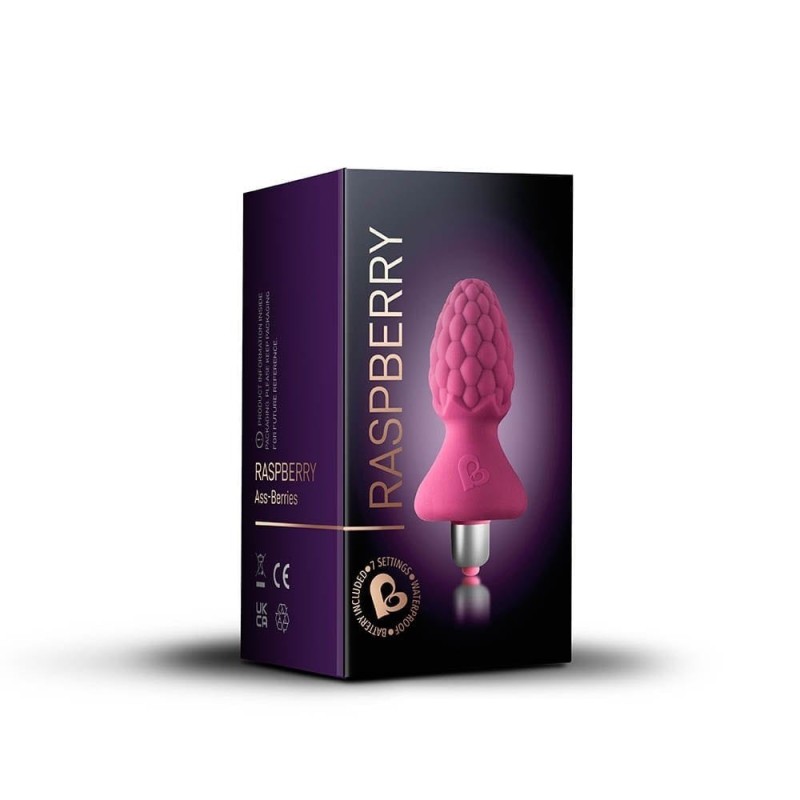 Rocks Off Πρωκτική Σφήνα Rocks-Off Ass Berries Raspberry Μοβ Σφήνες με δόνηση