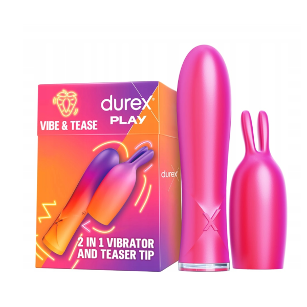 Classic Vibrator 2in1 Durex Play Vibe & Tease Excite Me Pink