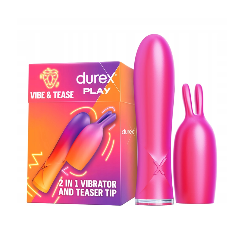 Κλασικός Δονητής 2 σε1 Durex Play Vibe & Tease Excite Me Ροζ