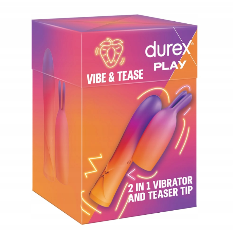 Κλασικός Δονητής 2 σε1 Durex Play Vibe & Tease Excite Me Ροζ