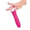 Classic Vibrator with Remote Control and Suction Cup Threesome Pink