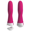 Classic Vibrator with Remote Control and Suction Cup Threesome Pink