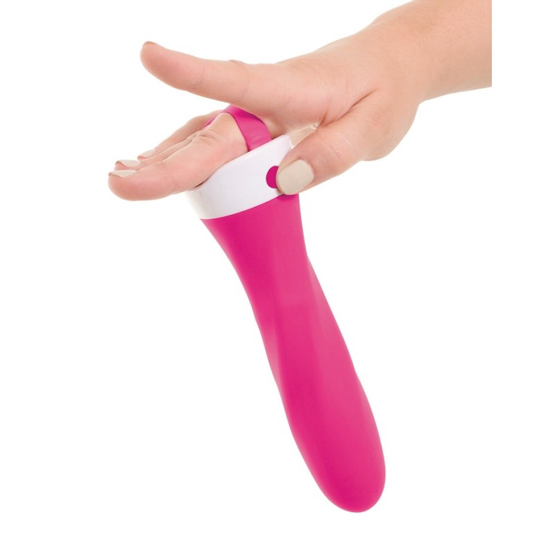 Κλασικός Δονητής με Τηλεκοντρόλ και Βεντούζα Threesome Ροζ