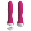 Classic Vibrator with Remote Control and Suction Cup Threesome Pink Classic Vibrator with Remote Control and Suction Cup Threesome Pink