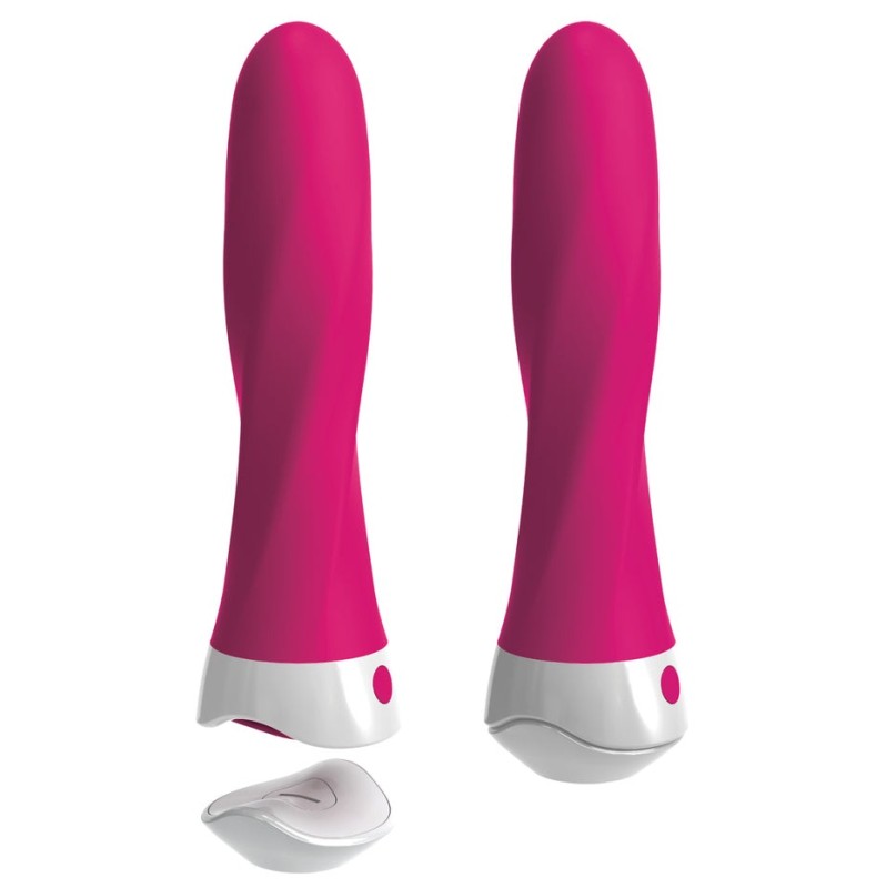 Classic Vibrator with Remote Control and Suction Cup Threesome Pink