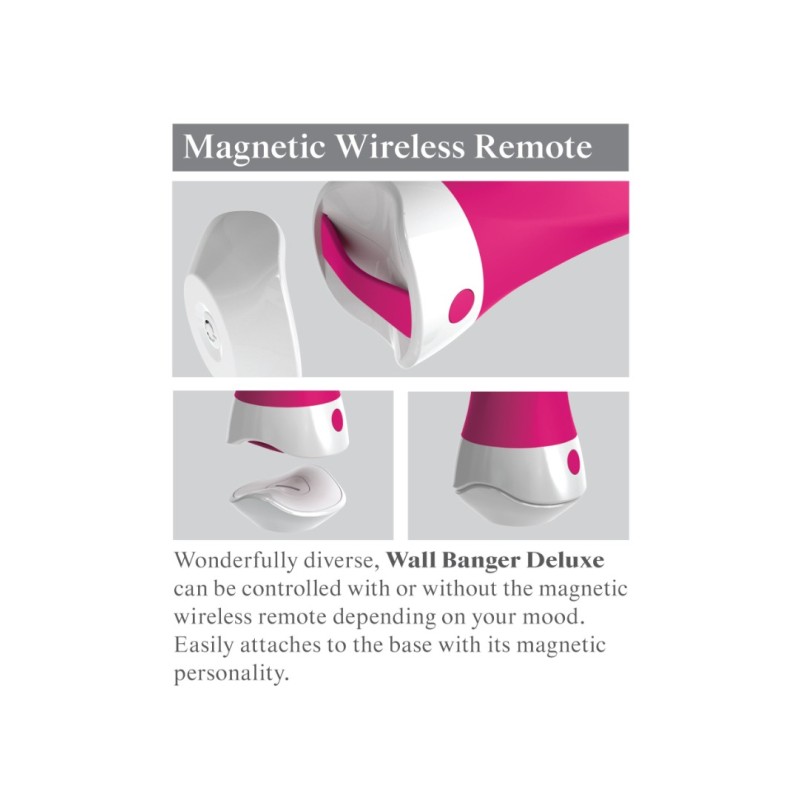 Classic Vibrator with Remote Control and Suction Cup Threesome Pink