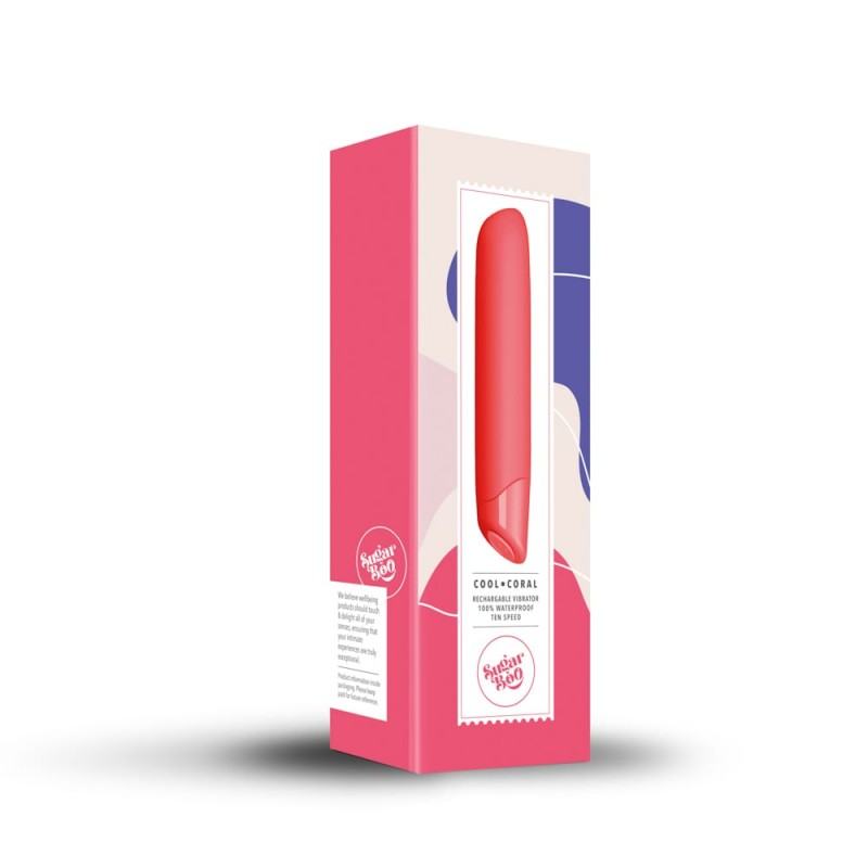 Classic Vibrator Rocks Off Sugar Boo Cool Coral Classic Vibrator Rocks Off Sugar Boo Cool Coral