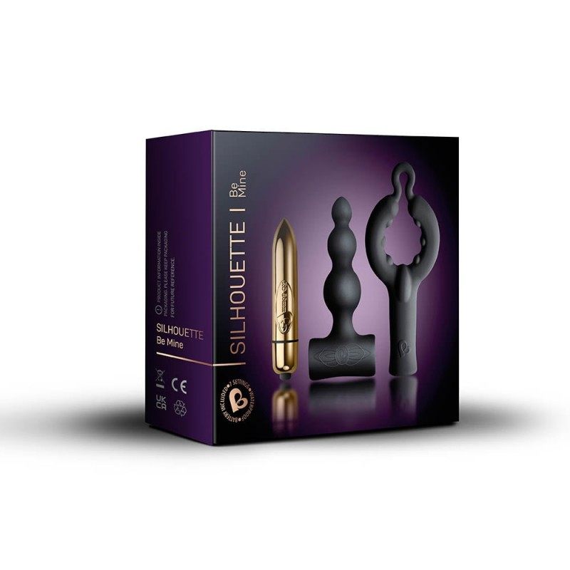 Bullet Vibrator Set Rocks Off Silhouette Be Mine Black