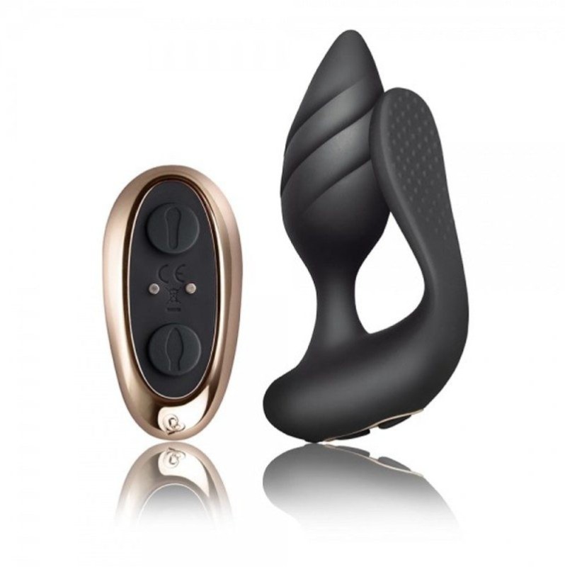 Butt Plug With Remote Control Rocks-Off Cocktail Black