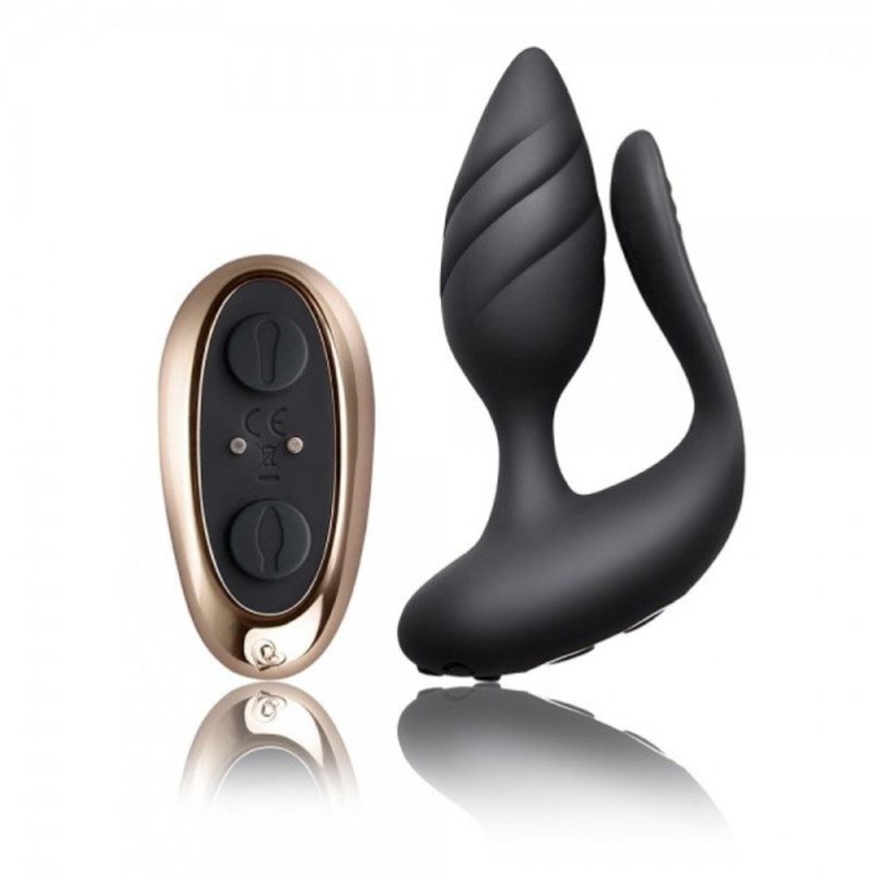 Butt Plug With Remote Control Rocks-Off Cocktail Black