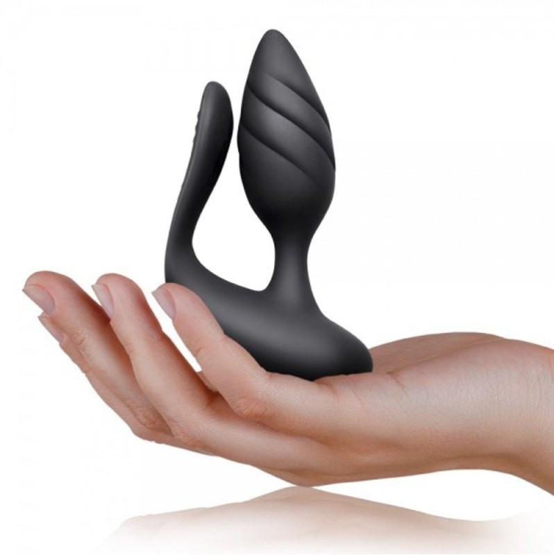 Butt Plug With Remote Control Rocks-Off Cocktail Black