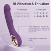 Love Market Classic Thrusting Vibrator Love Market Purple Classic