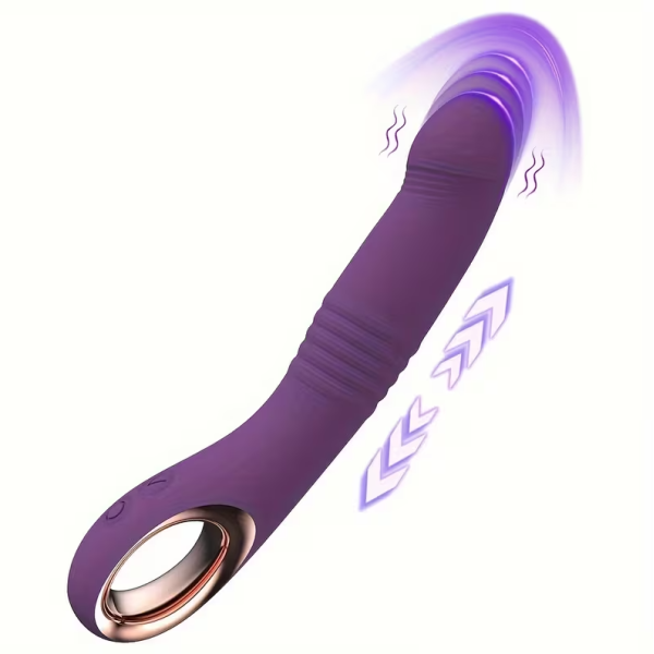 Classic Thrusting Vibrator Love Market Purple