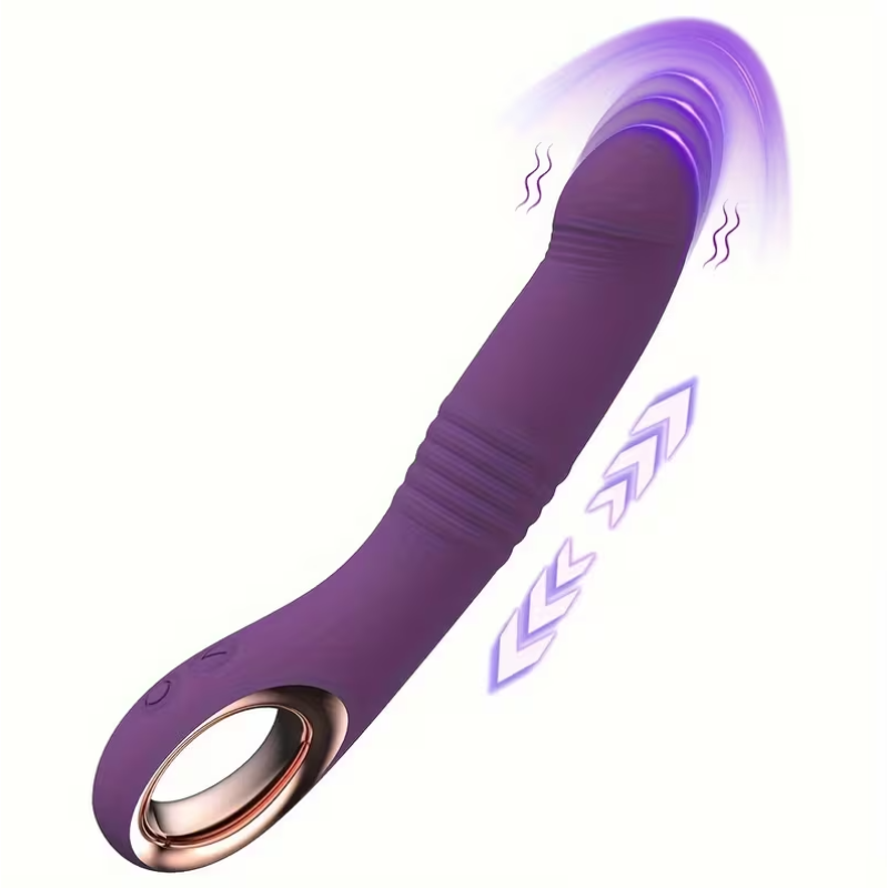 Love Market Classic Thrusting Vibrator Love Market Purple Classic